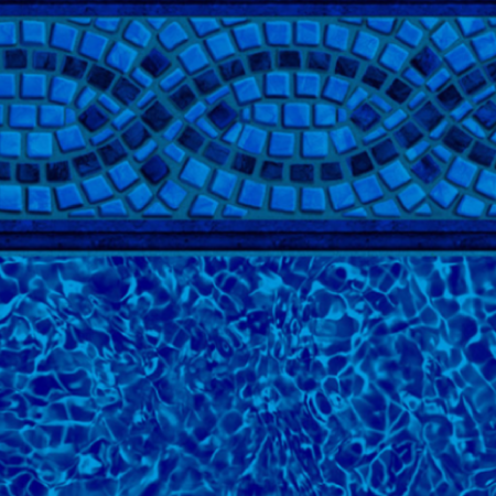 Mosaic Wave Tile Brilliant Bahama Bottom