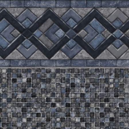 Cobalt Lake Grey Mosaic - 27 mil